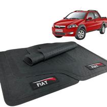 Jogo Tapete Strada Treking Borracha com Logo Fiat