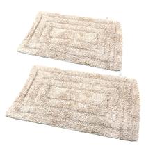 Jogo Tapetes Banheiro Sala Hall Entrada Decoração Lavabo Algodão Retangular Liso Emborrachado Antiaderente