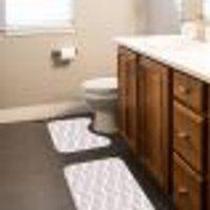 Jogo Tapetes para Banheiro 2 Peças Ondas Clean Único