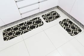 Jogo Tapetes para Cozinha Tecil Pop 3 Pecas Arabic