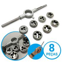 Jogo Tarracha Cossinetes Para Abrir Rosca Vira Macho 8 Peças