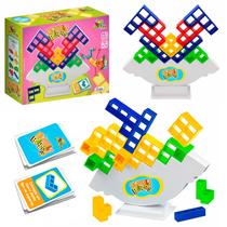 Jogo Tetris Blocos De Encaixe Vertical Brinquedo De Equilíbrio Para Família - Art Brink