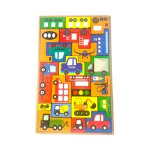 Jogo Tetris Veículos em MDF 6mm Quebra-Cabeça Infantil Educativo Montessoriano com 24 Peças Coloridas Jogo Tetris Veículos em MDF 6mm Quebra-Cabeça Infantil Educativo Montessoriano com 24 Peças Coloridas