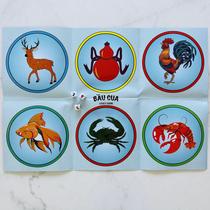 Jogo THT Gourd-Crab-Camarão-Peixe Vietnamita BAU Cua Ca Cop Jogo THT Gourd-Crab-Camarão-Peixe Vietnamita BAU Cua Ca Cop