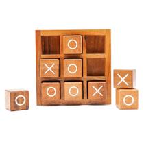 Jogo Tic Tac Toe BSIRI Wooden XO Blocks Farmhouse Decor Jogo Tic Tac Toe BSIRI Wooden XO Blocks Farmhouse Decor