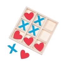 Jogo TIC TAC Toe Fun Express Valentine 10 peças de madeira