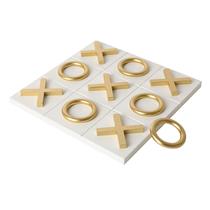 Jogo Tic Tac Toe NIKKY HOME Decoração de mesa de café de madeira 30x30cm