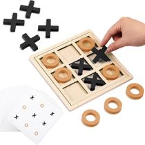 Jogo Tic Tac Toe Seenelling Jumbo Wooden para demência