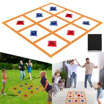 Jogo Tic Tac Toe Strap whumsdog Giant 1,2 m x 1,2 m laranja