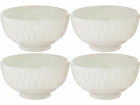 Jogo Tigela Bowl Porcelana Branca Balloon 300ml 4 Unidades - Lyor Jogo Tigela Bowl Porcelana Branca Balloon 300ml 4 Unidades - Lyor