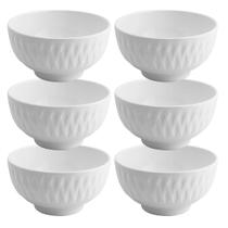 Jogo Tigela Bowl Porcelana Branca Balloon 300ml 6 Unidades - Lyor Jogo Tigela Bowl Porcelana Branca Balloon 300ml 6 Unidades - Lyor