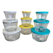 Jogo Tigela Estilo Copo Americano com Tampa 3 Peças Nadir