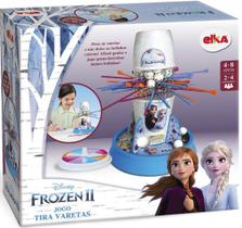 Jogo Tira Pega Varetas Frozen 2 Disney Meninas Brinquedo Infantil Divertido Palito Roleta Bolinhas Elka
