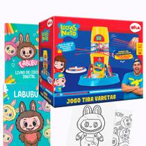 Jogo Tira Varetas Desafio Do Luccas Neto Original Brinquedos de Menino e Menina Elka com Revista de Colorir Labubu Embalado para Presente