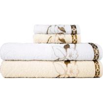 Jogo Toalha 4 Peças 2 Banhão Gigante 2 Rosto - Luxo Hortencia 80x160cm Jogo Toalha 4 Peças 2 Banhão Gigante 2 Rosto - Luxo Hortencia 80x160cm