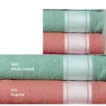 Jogo Toalha 4 Peças Banho /Rosto Atlântica sofisticata pixel