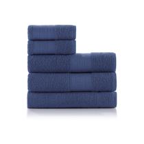 Jogo toalha 5pc toquio g2 - azul deep