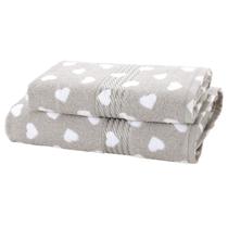 Jogo Toalha Banho e Rosto Dohler Prisma Love 2 Peças