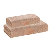 Jogo Toalha Banho e Rosto Fio Cardado Yuna Karsten 430g/m²