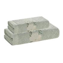 Jogo Toalha Banho e Rosto Fio Cardado Yuna Karsten 430g/m² Jogo Toalha Banho e Rosto Fio Cardado Yuna Karsten 430g/m²