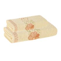 Jogo Toalha Banho e Rosto Fio Cardado Yuna Karsten 430g/m² Jogo Toalha Banho e Rosto Fio Cardado Yuna Karsten 430g/m²