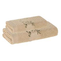 Jogo Toalha Banho e Rosto Fio Cardado Yuna Karsten 430g/m² Jogo Toalha Banho e Rosto Fio Cardado Yuna Karsten 430g/m²