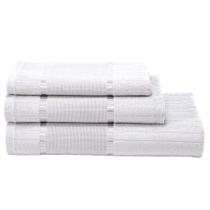 Jogo Toalha Banho/Rosto/Lavabo Dohler Bordar Bella 3 Peças - Branco