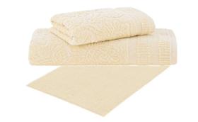 Jogo Toalha Banho Rosto Piso 3 Pçs Botanique Extra Soft