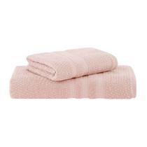 Jogo Toalha Banho Vanilla Extra Soft 2pcs Rosa Velvet 3231 - Buddemeyer