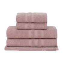 Jogo Toalha Banho Vanilla Extra Soft 5pcs Rosa 1732 - Buddemeyer Jogo Toalha Banho Vanilla Extra Soft 5pcs Rosa 1732 - Buddemeyer