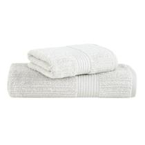 Jogo Toalha de Banhão e Rosto Buddemeyer 2 Peças Luxo Fio Penteado Premium Alta Absorção