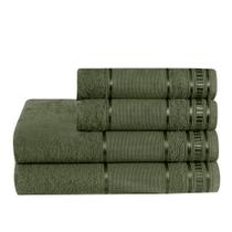 Jogo Toalha de Banho Rosto Felpuda Macia Algodão 290g 4Pçs Premium - Dianelli Jogo Toalha de Banho Rosto Felpuda Macia Algodão 290g 4Pçs Premium - Dianelli