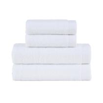 Jogo Toalha Dual Air 100% Algodão 4 Peças Branco Buddemeyer