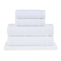 Jogo Toalha Dual Air 100% Algodão 5 Peças Branco Buddemeye