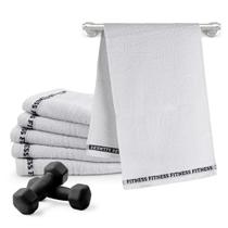 Jogo Toalha Felpuda 6pçs 330 g/m² Fitness Excelente Absorção
