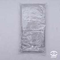 Jogo toalha lavabo cristal fiori 2 peças - bouton - 30 x 50 cm - prata