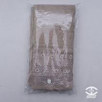 Jogo toalha lavabo cristal renascença 2 peças - bouton - 30 x 50 cm - bege