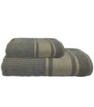 Jogo Toalha Princess (1 Banho + 1 Rosto) Cinza Grande Macia