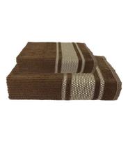 Jogo Toalha Princess (1 Banho + 1 Rosto) Marrom Grande Macia