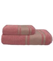 Jogo Toalha Princess (1 Banho + 1 Rosto) Rosa Grande Macia
