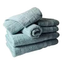 Jogo Toalhas 2 Banhos 2 Rostos 2 Pisos Grande Grossa Verde