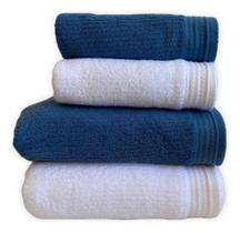 Jogo Toalhas Banhão 4 Peças Karsten Imperial Azul