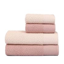 Jogo Toalhas Banhão Atlântica 4p Capri Tuttifrutti Rosa Romã Jogo Toalhas Banhão Atlântica 4p Capri Tuttifrutti Rosa Romã
