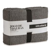 Jogo Toalhas Banho Altenburg 5p Line Grafite Jogo Toalhas Banho Altenburg 5p Line Grafite