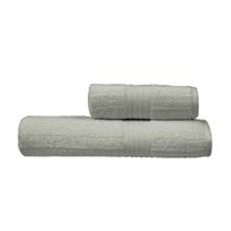 Jogo Toalhas Banho Atlântica 2p Chronos Cinza 8171