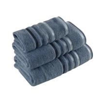 Jogo Toalhas de Banhão 3 peças Lumina Unika Karsten Azul Sereno Fio Penteado