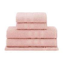 Jogo Toalhas de Banho e Rosto 5 Peças Buddemeyer 100 Algodão Extra Soft Maciez e Alta Absorção
