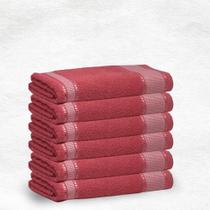 Jogo Toalhas de Banho Gigante 0.75 x 1.45 mts 100% Algodão 6 Peças