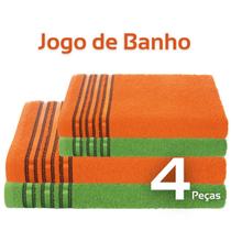 Jogo Toalhas De Banho Gigante Banhão Macia Atacado - 4 Peças