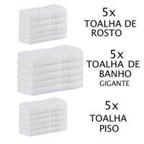Jogo Toalhas Gigante para Hotel 20 peças Branco Buddemeyer